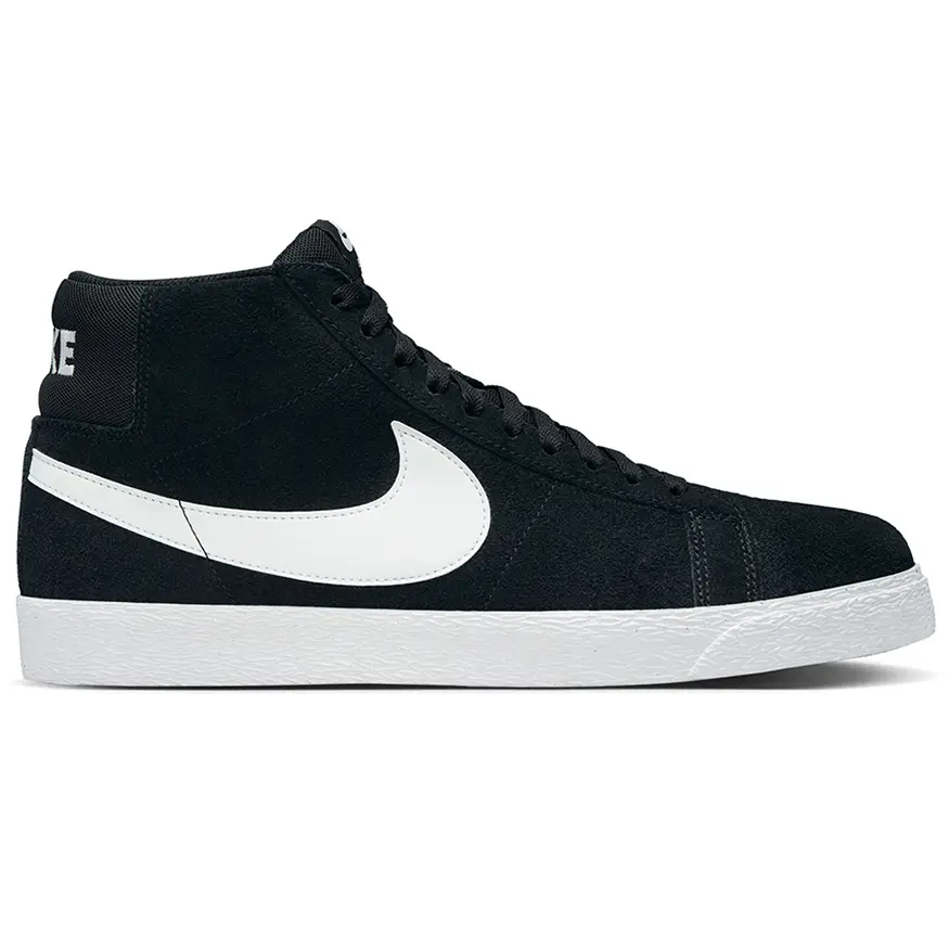 Nike SB Zoom Blazer Mid Black/White Skateboard Shoes | Skate Shoes