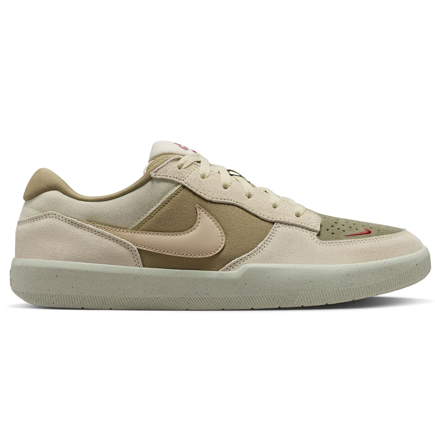 Coconut Milk Nike SB Force 58 men's skateboard sneaker on a white background