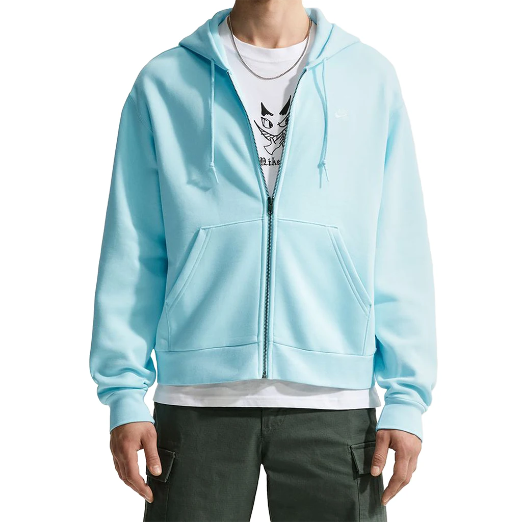 Nike SB Full-Zip Fleece Skate Hoodie - Blue – No Comply Skateshop