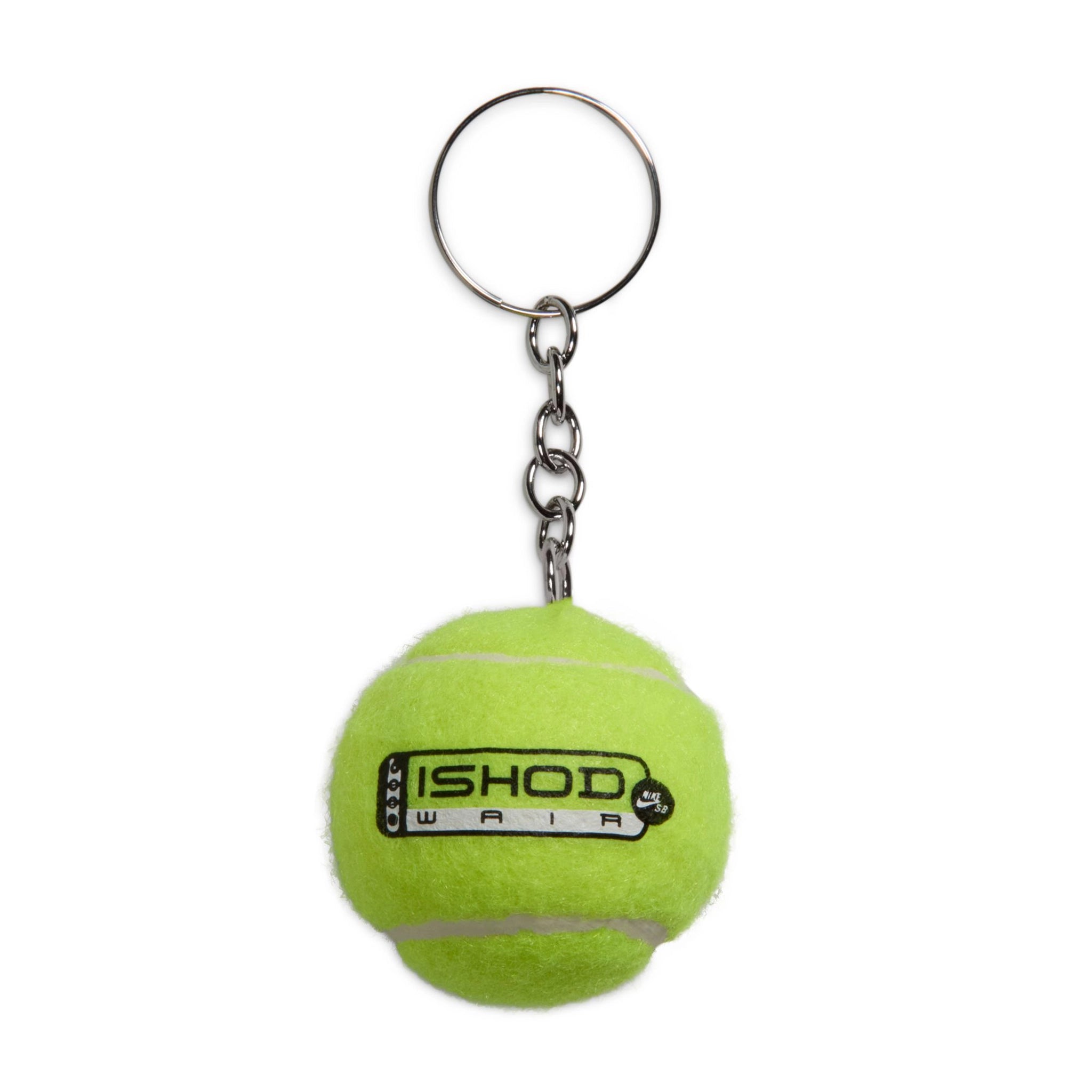 Custom mini Nike SB Ishod Wair tennis ball keychain on a white background