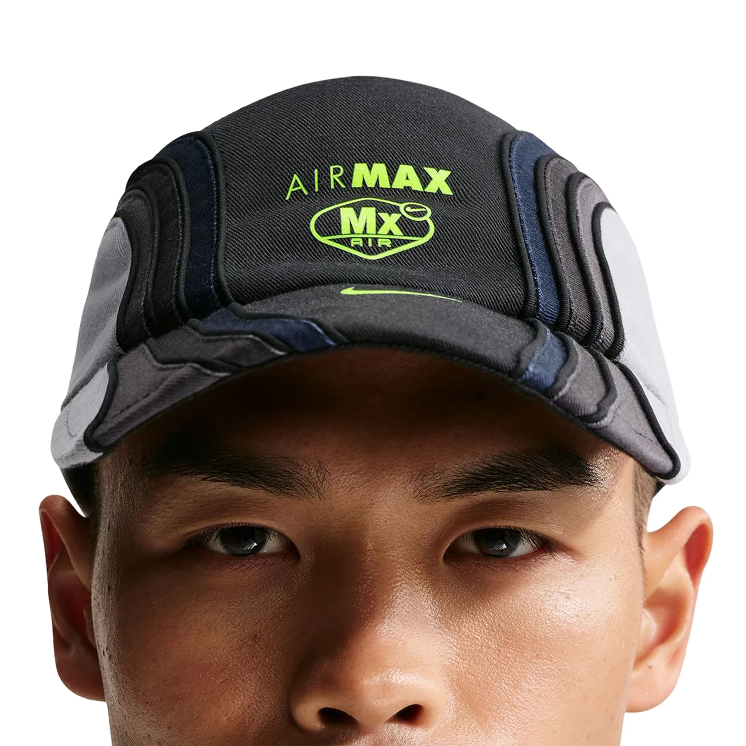 Nike SB Ishod Wair gray cap with 'Air Max' branding on a white background