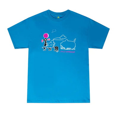 Frog Skateboards Cloud Landed Tee Shirt - Turquoise