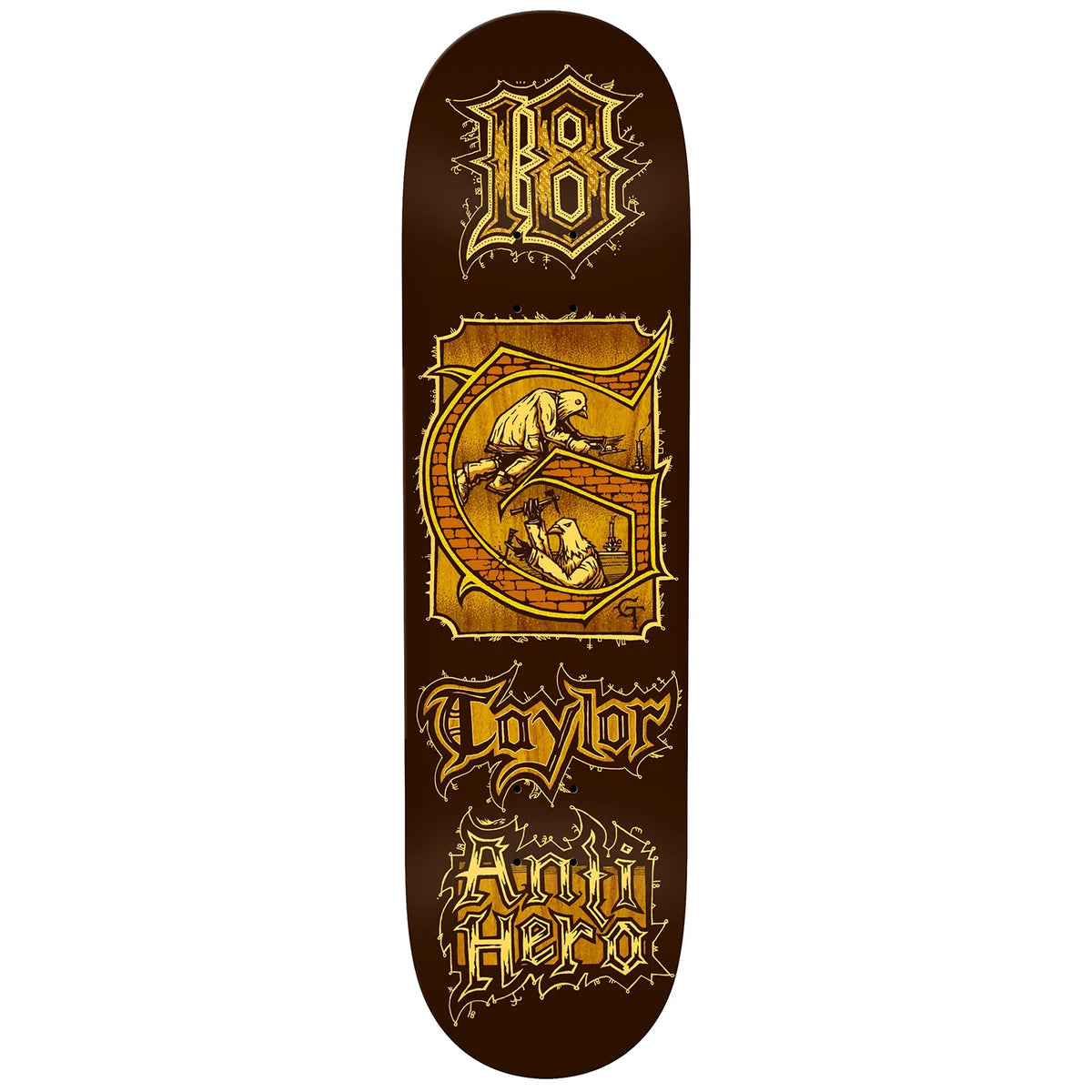Anti-Hero Grant Taylor 8.12インチデッキ　新品未使用 ANTIHERO DECK アンチヒーロー デッキ GRANT TAYLOR STUDIO18 ORANGE