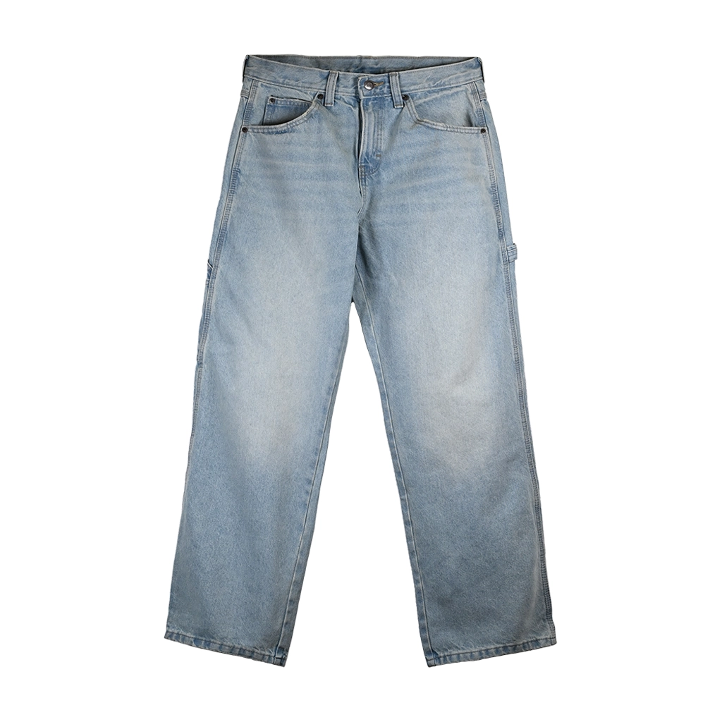 Dickies light blue jeans on a white background
