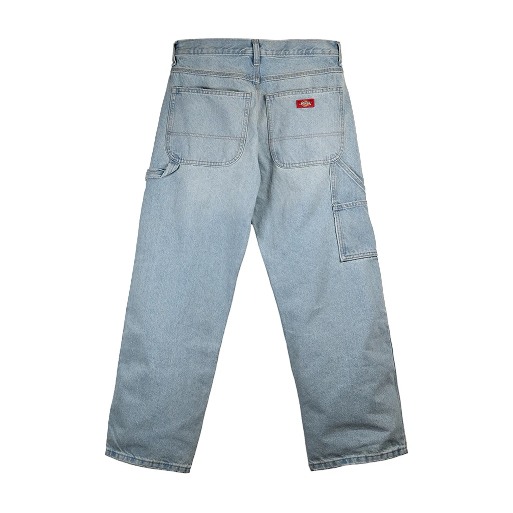Dickies light blue jeans on a white background