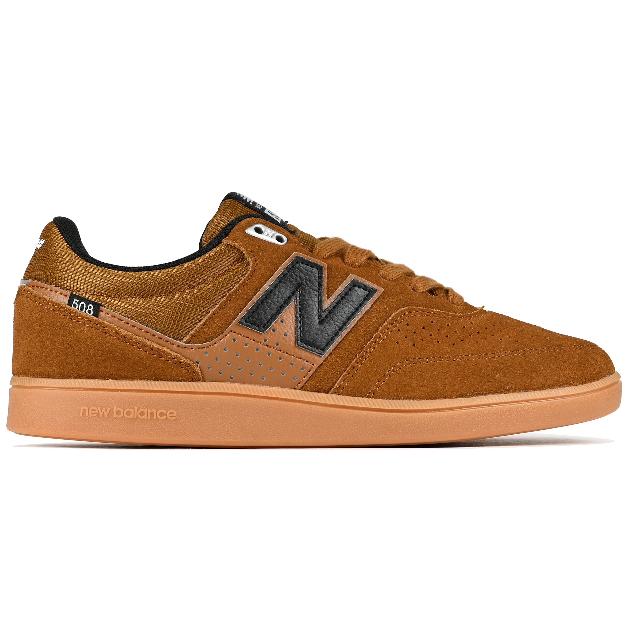 Breakfast tea New Balance Numeric NM508 Brandon Westgate pro model skateboard sneaker on a white background