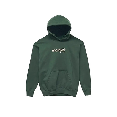 No-Comply Youth Script Hoodie - Forest