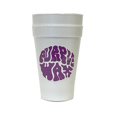 Purple Wax 16oz Double Cup