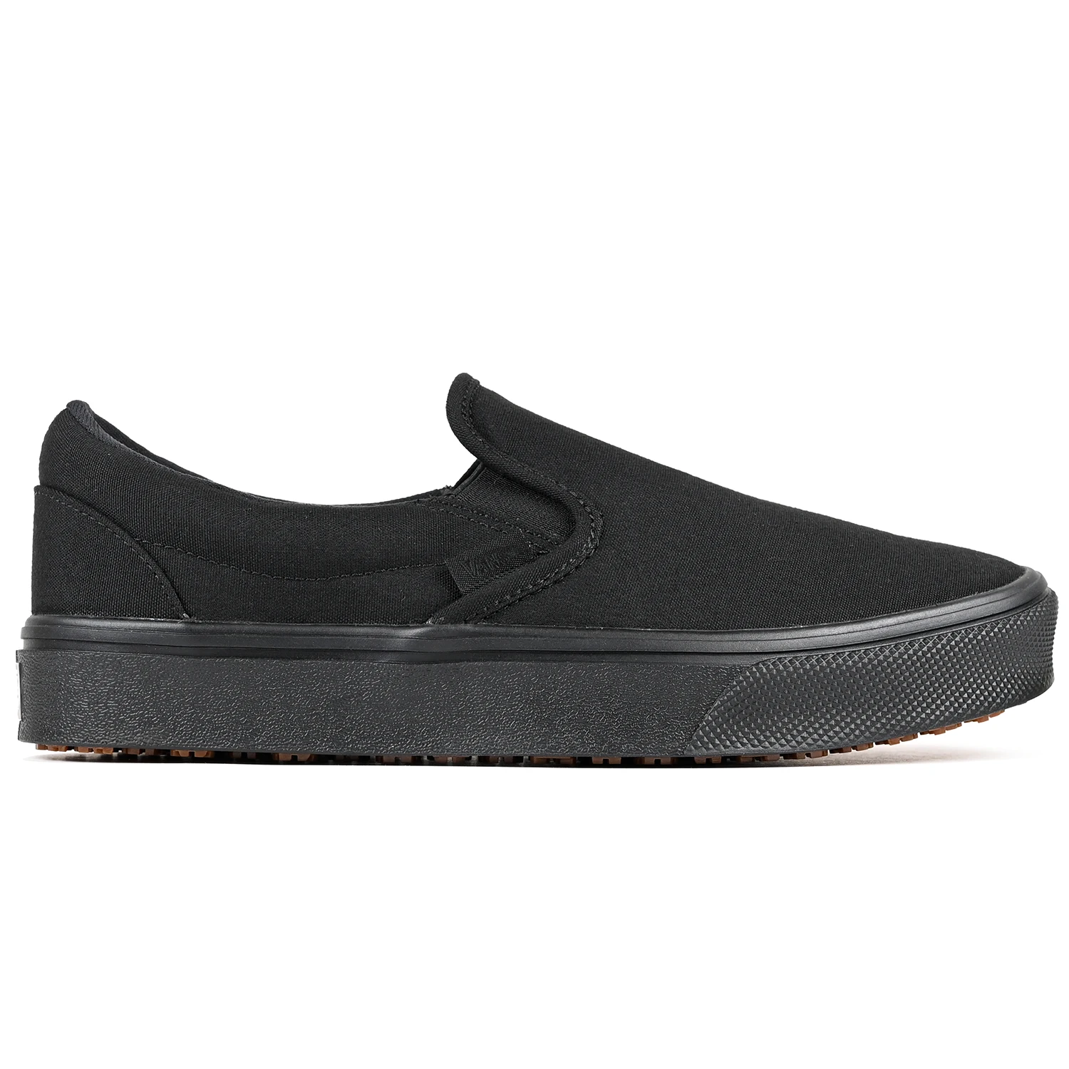 Black Vans Made For The Makers slip-on sneaker on a white background