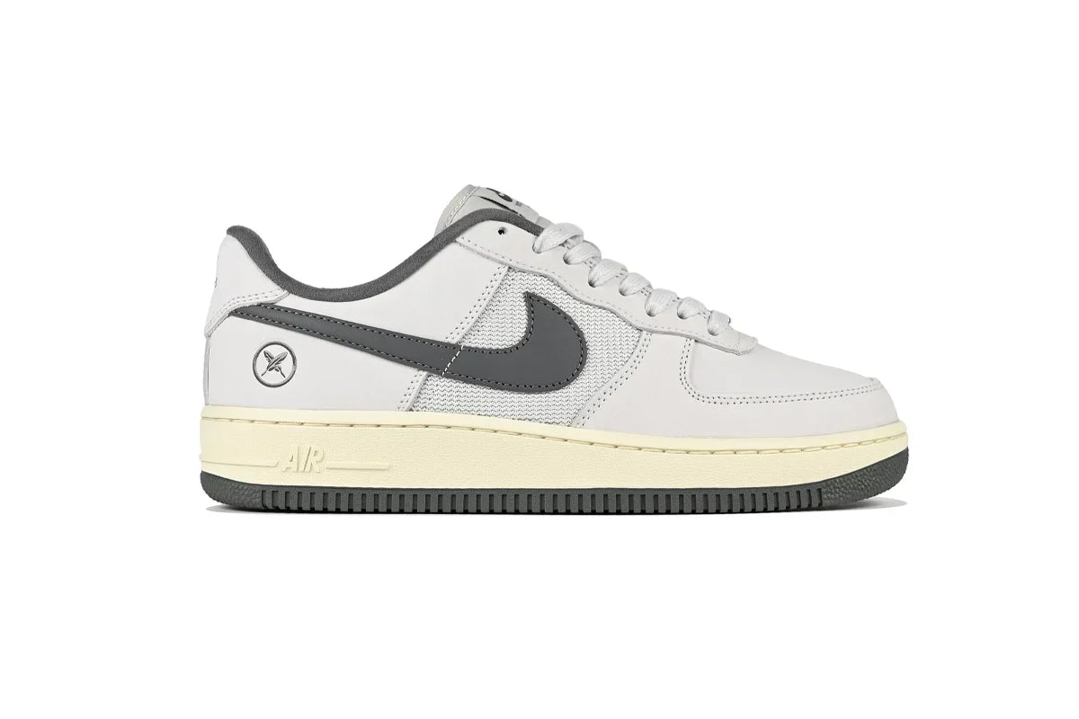 Nike SB x Yuto Horigome Air Force 1 Low in White Iron Grey Coconut Milk - No-Comply ATX
