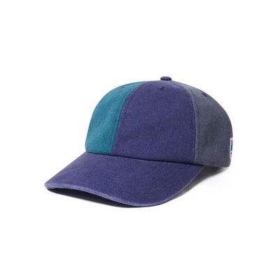 Butter Goods Canvas Patchwork 6-Panel Hat - Washed Navy