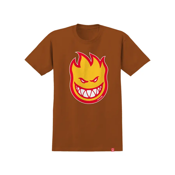 Spitfire Bighead Flame Youth S/S Tee Shirt - Orange