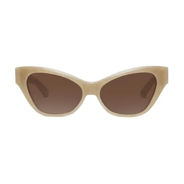 Decade Eyewear Monroe Sunglasses - Ivory White