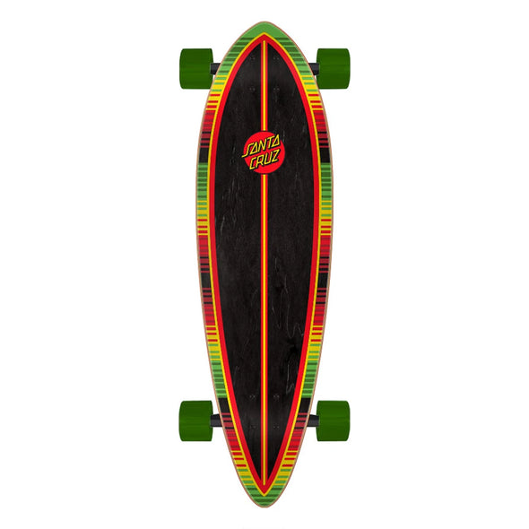 Santa Cruz Amoeba Dot Pintail Cruzer Monopatín Completo 9.58