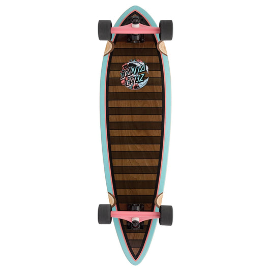 Santa Cruz Wave Dot Pintail Cruzer Complete Skateboard 9.20