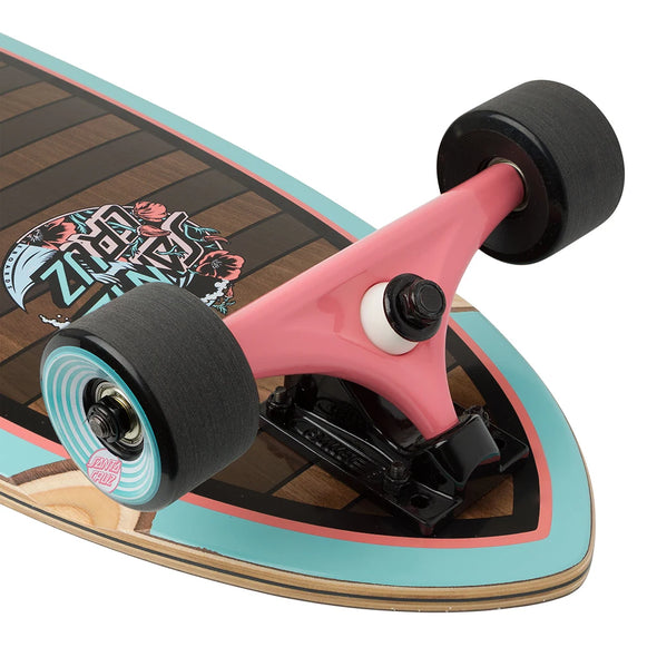 Santa Cruz Amoeba Dot Pintail Cruzer Monopatín Completo 9.58