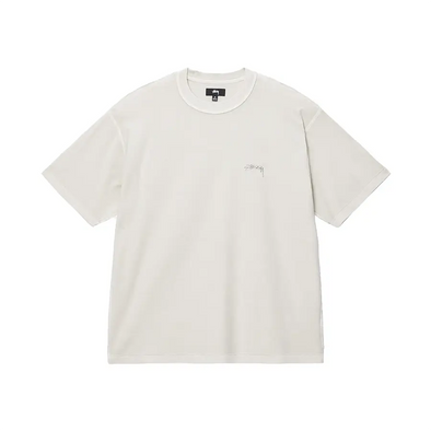 Camiseta Stüssy Pigment Dyed Lazy - Hueso