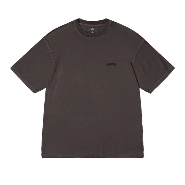 Stüssy Pigment Dyed Lazy Tee Shirt - Faded Black
