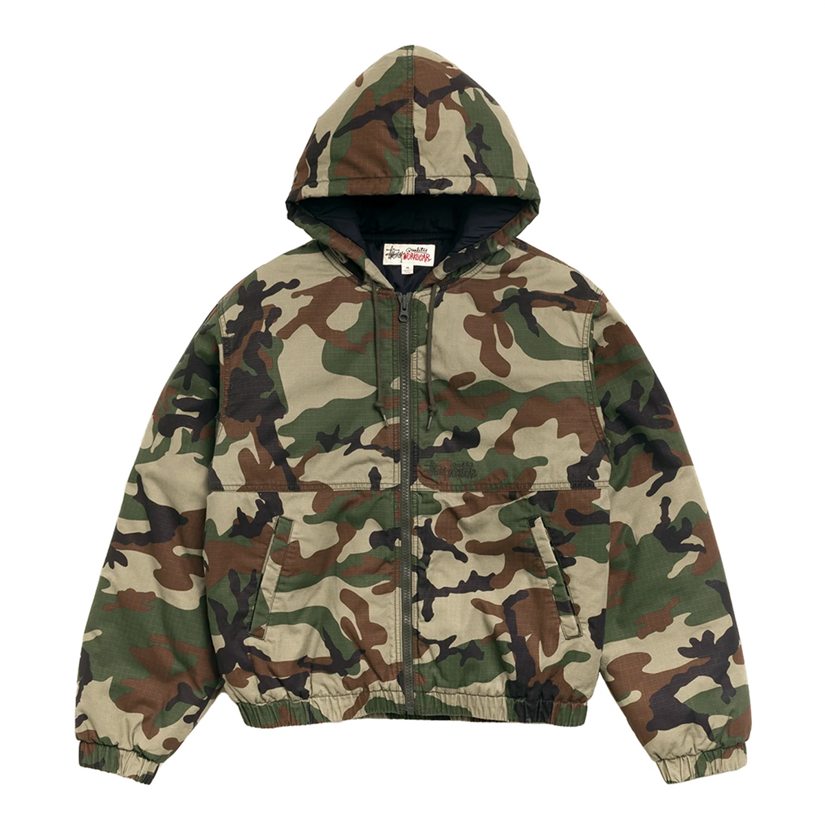 Stüssy Ripstop Work Jacket - Woodland Camo | No-Comply – No-Comply