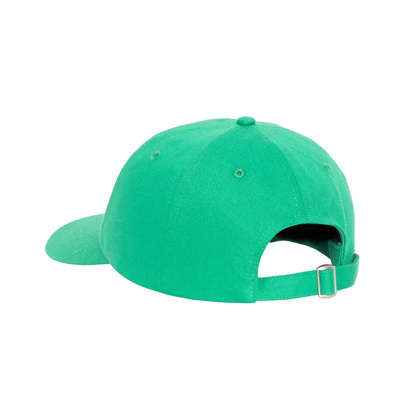 Stüssy Washed Stock Logo Low Profile Hat - Lime