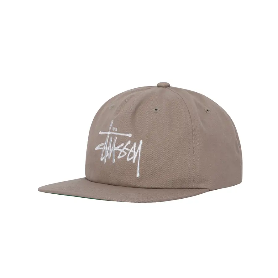 Stüssy Basic Logo Hat - Khaki – No Comply Skateshop