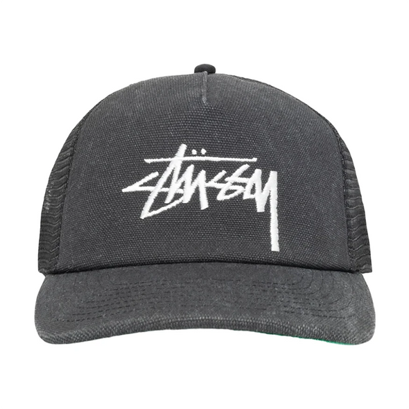 Stüssy Mid Depth Stock Mesh Hat - Black