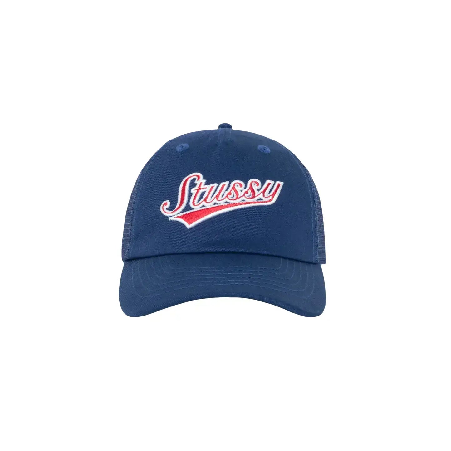 Stüssy Low Profile Trucker Athletic Hat - Navy – No Comply Stüssy Low Profile Trucker Athletic Hat - Navy – No Comply