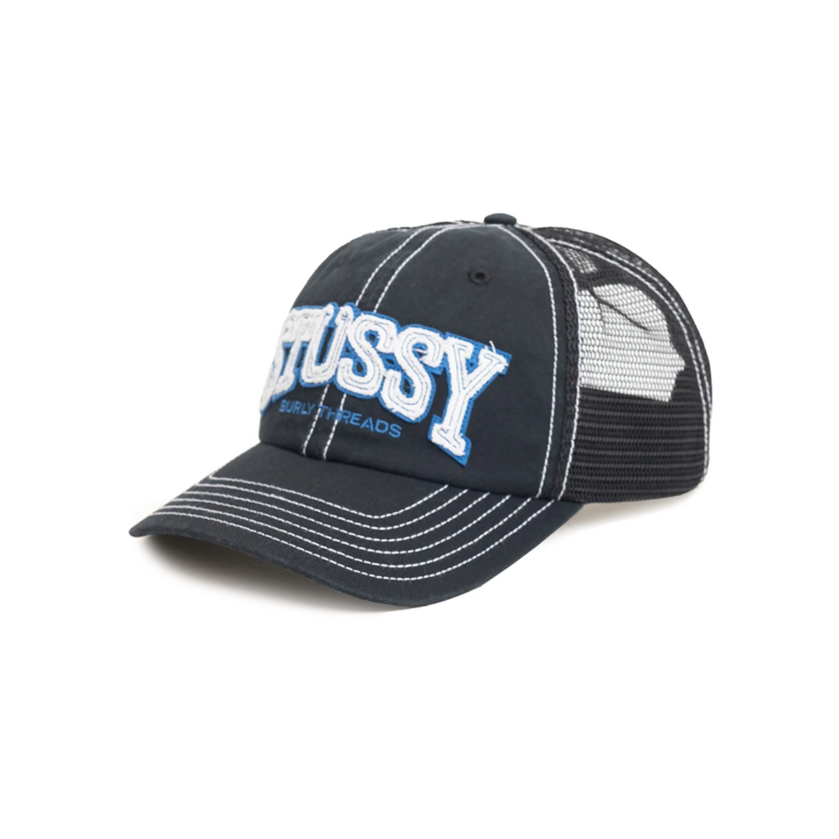 Stüssy Burly Threads Trucker Hat - Black – No-Comply Skateshop
