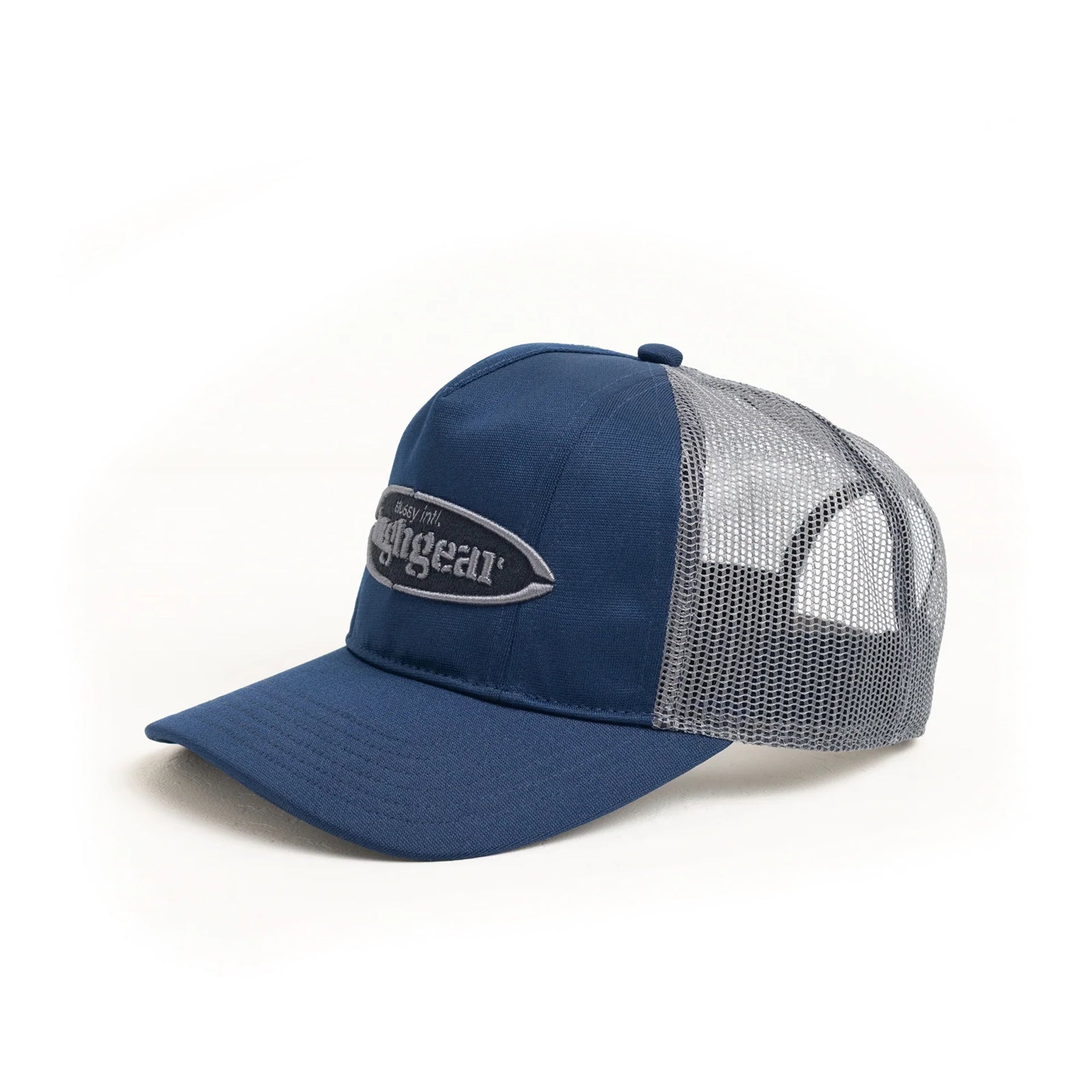 STUSSY トラッカーキャップ MID-DEPTH TRUCKER ネイビー Stüssy Tough Gear Mid Depth Trucker Hat - Navy | No-Comply Skateshop
