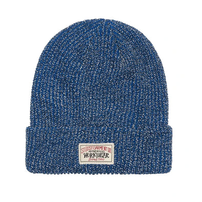 Stüssy Cuff Beanie Reflective - Royal