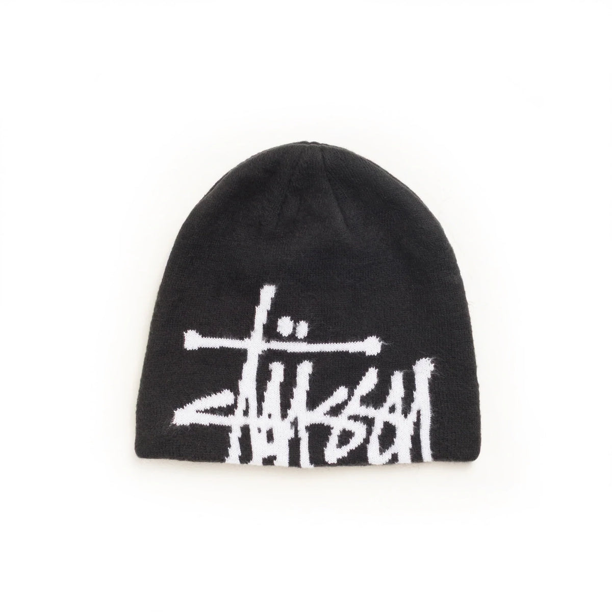 Stüssy Brushed Out Basic Logo Skullcap - Black | No-Comply – No