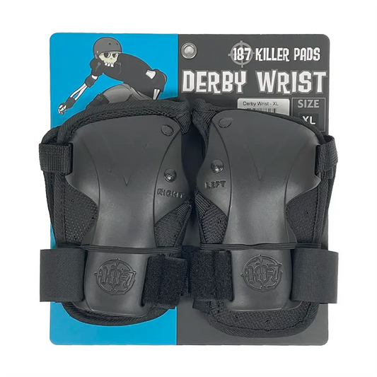 187 Derby Wrist Guards - Black