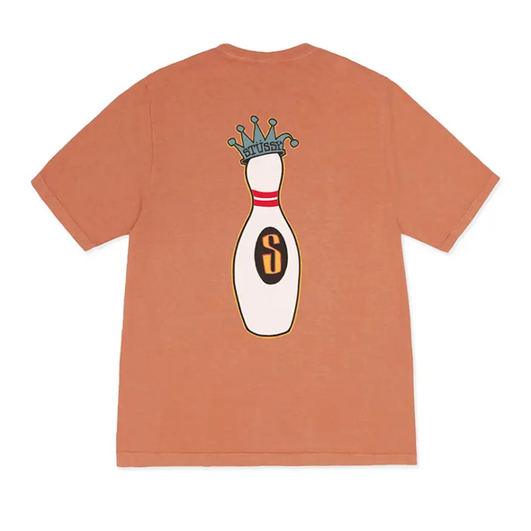 Stüssy Kingpin Pigment Dyed Tee Shirt - Rust