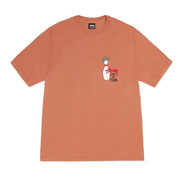 Stüssy Kingpin Pigment Dyed Tee Shirt - Rust