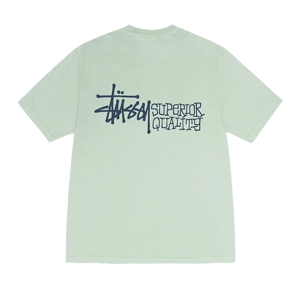 Stüssy Superior Quality Pigment Dyed Tee Shirt - Granite