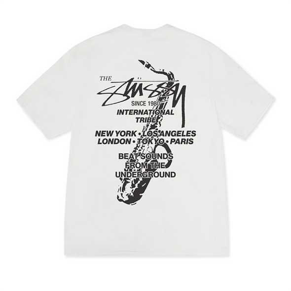 Stüssy Beat Sounds Pigment Dyed Tee Shirt - Natural