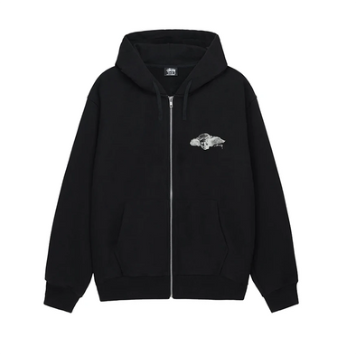 Stüssy Hypnos Zip Hoodie - Black