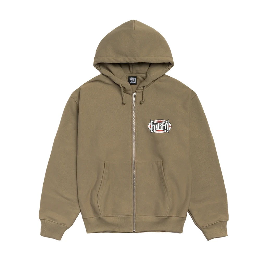 Stüssy Champion Oval Hoodie - Army – No Comply Skateshop