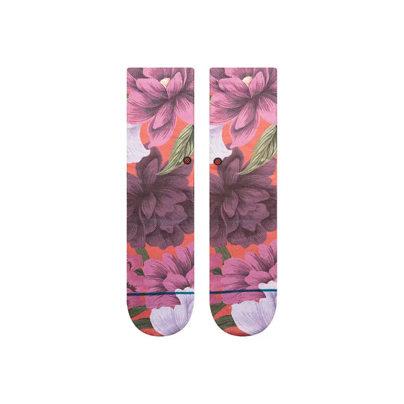 Calcetines Stance Nice To Meet You Crew para mujer - Redfade
