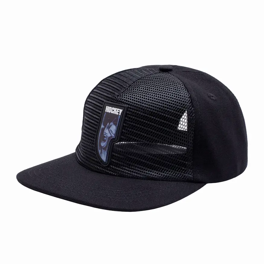 Hockey Skateboards Reverse Trucker Hat Black
