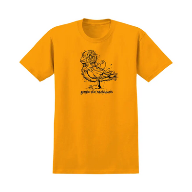 Anti Hero Skateboards Basic Grimple Pigeon Tee Shirt - Gold