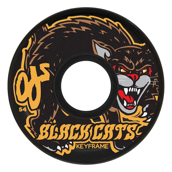 OJ Wheels 54mm Black Cats KeyFrame 87a Skateboard Wheels