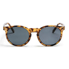 CHPO Côte des Basques sunglasses with leopard print frame and black lenses, made from 100% recycled plastic.