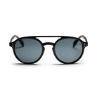 CHPO Brand Helsinki Sunglasses in black frame, made from 100% recycled plastic, designed in Sweden.