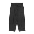 Black Metalwood Studios Trophy pants with back flap pocket on a white background