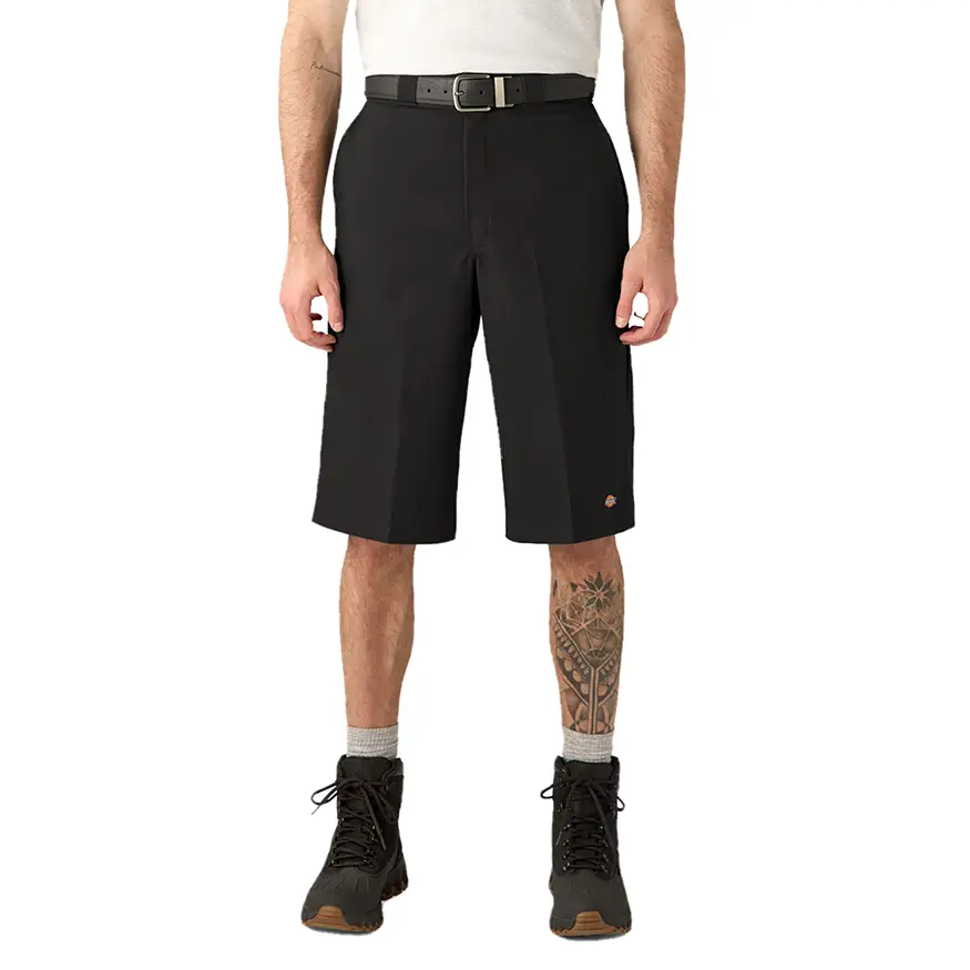 Dickies Loose Fit Multi Pocket 15 Work Short Black No Comply Skateshop