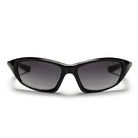 CHPO Kotti sunglasses in black with stylish cat-eye design and dark lenses, crafted from 100% recycled plastic.