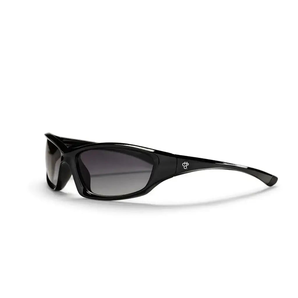 CHPO Kotti sunglasses in black, made from recycled plastic, perfect for sunny days and designed in Sweden.