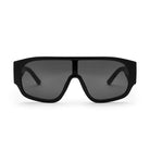 CHPO Brand Prenzlauer Sunglasses in Black, featuring a bold recycled plastic frame and sleek design.