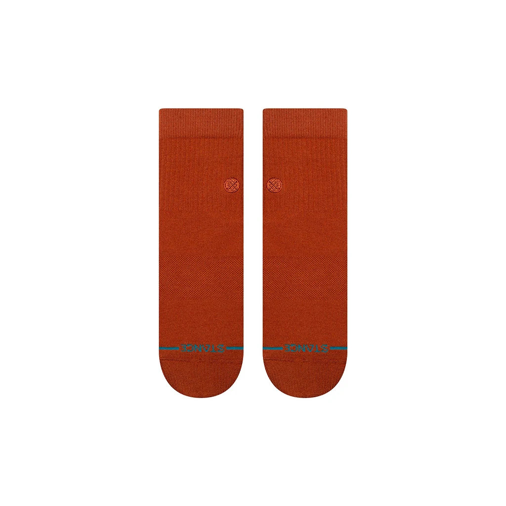 Stance Icon Quarter Socks - Burnt Orange